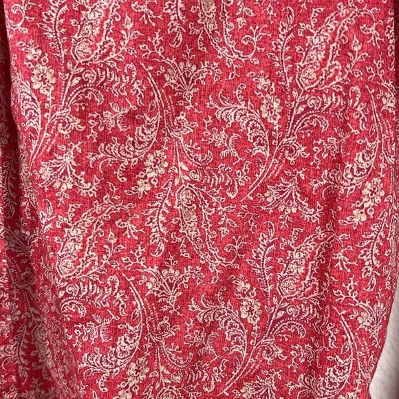 Lauren Ralph Lauren vintage large western red/white paisley/floral shirt - Picture 3 of 5